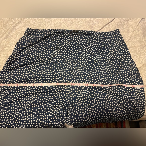 NWOT 3X / XXXL Arolina Women's Stretchy Wide Leg Palazzo Pants / Navy Polka Dot - Picture 12 of 15